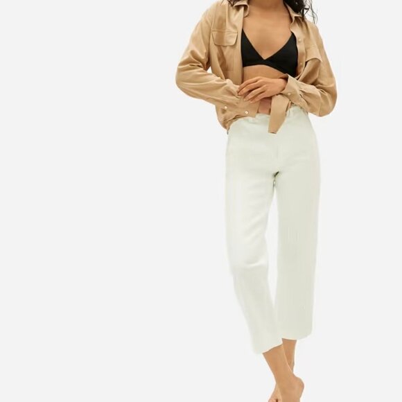 NWT Everlane The Straight-Leg Crop in Bone - Size 14 - Picture 11 of 11